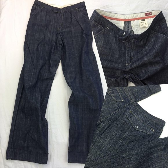 Levi’s Wide Leg Jeans Blue Womens 26 L=M - Picture 1 of 14